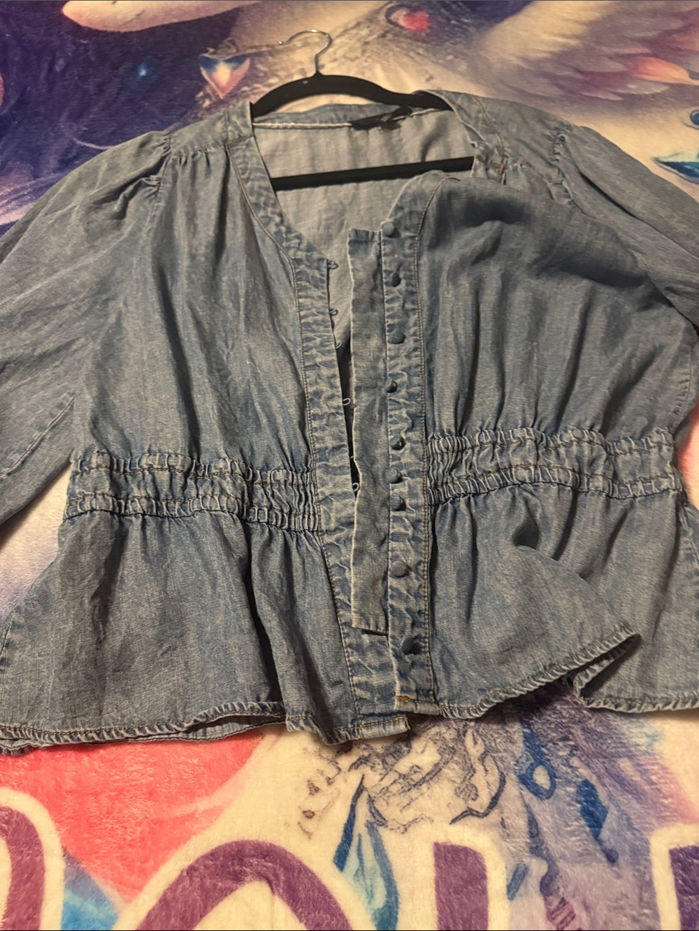 Light denim blouse